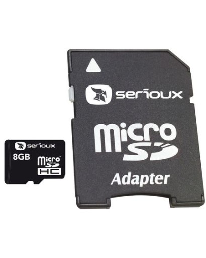 Card de memorie Serioux MicroSDHC, 8GB, Class 10 cu Adaptor